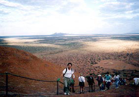 Climb up the Ayers Rock