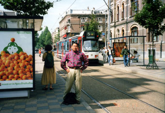 tram in Amsterdam