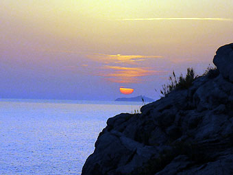 sunset in Dubrovnik