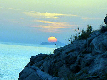 sunset in Dubrovnik