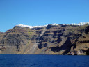The boat to Nea Kameni Island