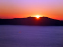 Caldera in Fira after sunset