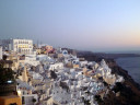 Caldera in Fira after sunset