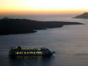 Caldera in Fira after sunset