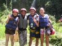 White water rafting on Telaga Waja River