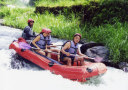 White water rafting on Telaga Waja River