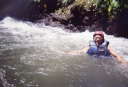 White water rafting on Telaga Waja River