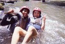 White water rafting on Telaga Waja River