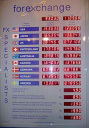 FX rate at Firenze SMN station