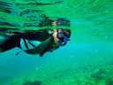 snorkelling in Okinawa Blue Cave