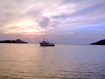 Kota Kinabalu in the twilight