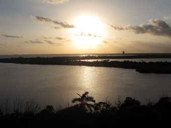 sunset view of Cancun