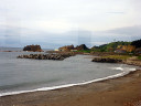 The view of Sea of Japan between Fukaura and Senjojiki