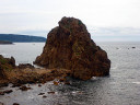 The view of Sea of Japan between Fukaura and Senjojiki