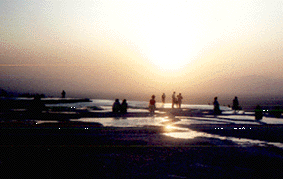 sunset in Pamukkale