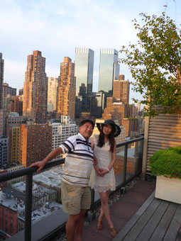 rooftop of the residence