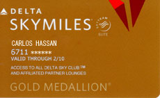 Delta Skymiles Gold Medallion Card