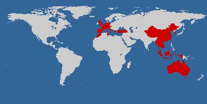 今までに旅行した国々